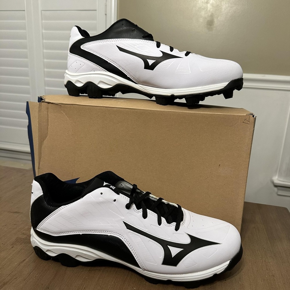 Mizuno 9-Spike Advanced Franchise 8 MX Baseball Cleats Shoes Mens 13 White Black